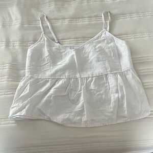 Small White A&F Tank Top